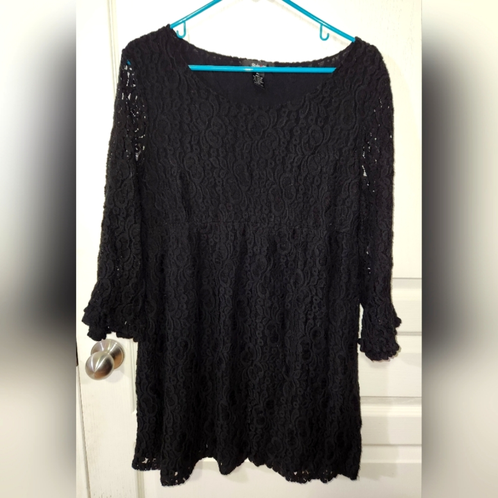 Black casual dress